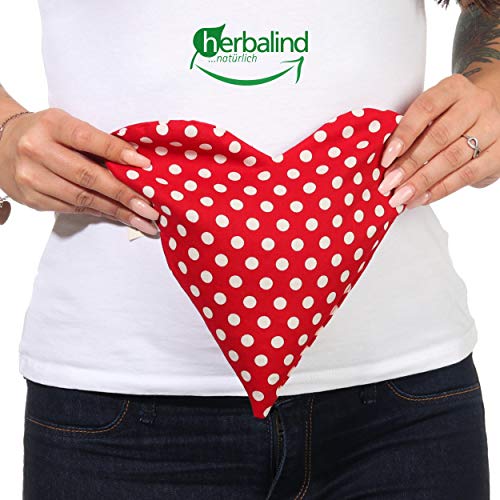 Herbalind Herbalind - Cojín de calor (23 x 23 cm, 100% algodón, apto para microondas), diseño de Caperucita Roja