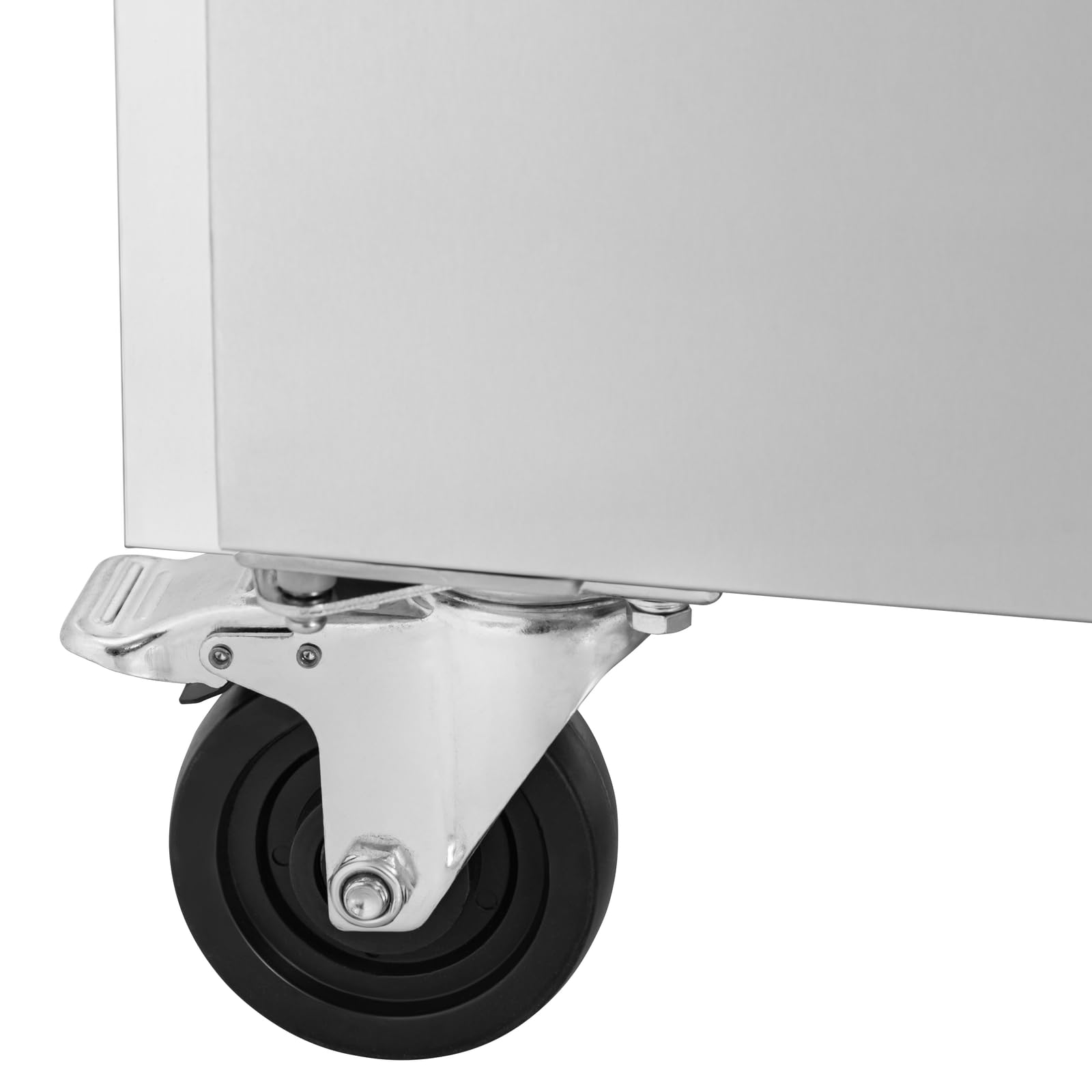 Royal Catering Mesa Refrigerada de 260 L y 136 x 70 cm con Ruedas 2 Compartimentos Clase B en Acero Inoxidable Bajomostrador refrigerado Mesa con refrigeración Mostrador refrigerado para hostelería
