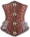 Produktbild Martya Damen Stahlknochen Unterbrust Korsett Steampunk Kunstleder Corsage Bustier