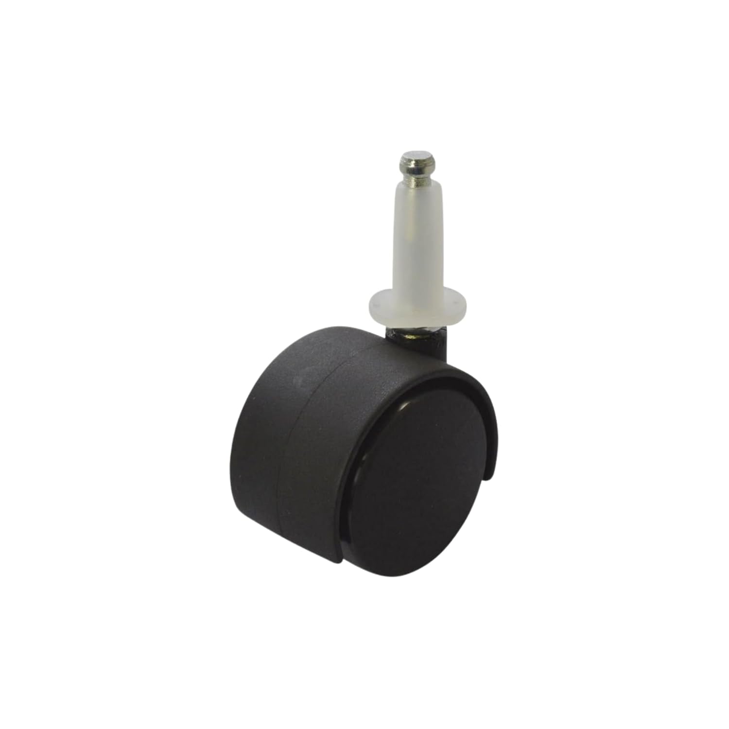 双輪キャスター 差し込み式 パイプ径10.5mm対応 ナイロン製 車輪径45mm 家具用 キャスター 移動スムーズ 小物運搬向け (