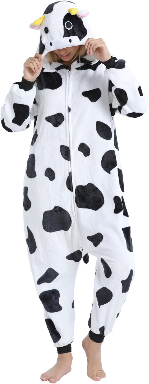 Adult Onesie Pajamas Animal One Piece Costume Halloween Cosplay for Women Men