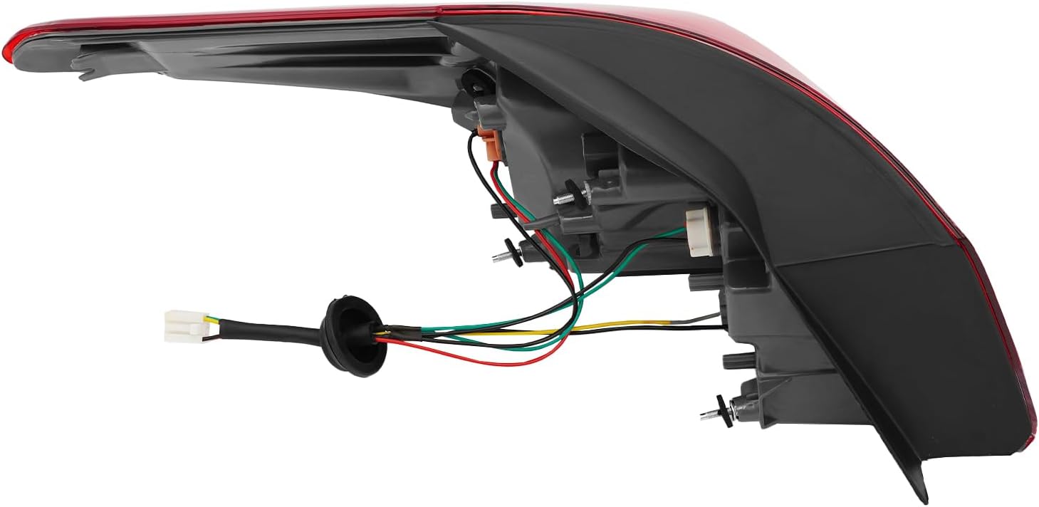 LYNICESHOP For Hyundai Elantra Sedan 2011 2012 2013 Halogen Models Outer Tail Light Assembly, Direct Replacement Right Side Rear Taillamp OE 924023Y000 (Right Passenger Side)