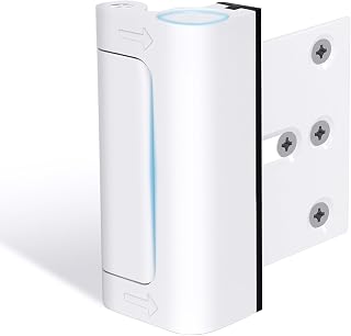 AceMining Door Reinforcement Lock - 800lbs Force Resistant, Child-Proof Security Lock for Home Doors, Easy Install White