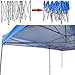 DOIT 10x20 FT Canopy Tent, Pop Up Canopy with Removable Sidewalls & Roller Bag Heavy Duty Outdoor Canopy Gazebo for Wedding, Parties, Market, Exhibitions, Sporting Events - Blue