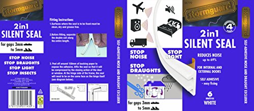 Stormguard 05sr779006mw Akustik Silent Dichtung und Zugluftstopper 6 m weiß – (1)