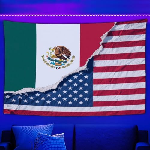 BoomDragon Hippie Hippy Blacklight Tapestry Mexico Mexican