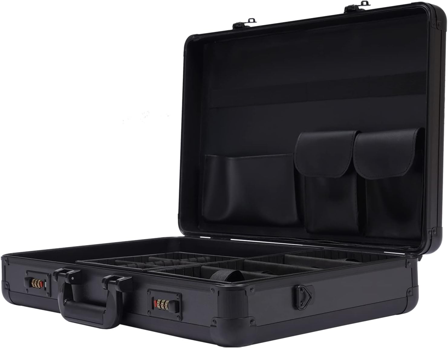 DNYSYSJ Barber Carrying Case Barber Case, Stylist Tool Box Professional Salon Hair Cutting Grooming Kit Storage Organizer for Clippers, Scissors, Barber Supplies (H)
