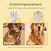 HICC PET Cleaning Deodorizing Glove Wipes for Dogs & Cats, Vet Recommended Hypoallergenic Hydrating & Nourish Fur Pet Grooming Glove Wipes, Pet Bathing Wipes for Horse Coat Care,6pcs Coconut Scent #2