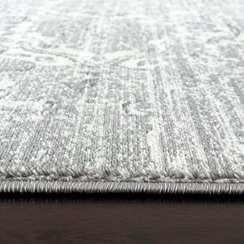 Luxe Weavers Distressed Silver 8X10 Area Rug, Modern, Stain Resistant Carpet, Indoor Oriental Rug #TOP3