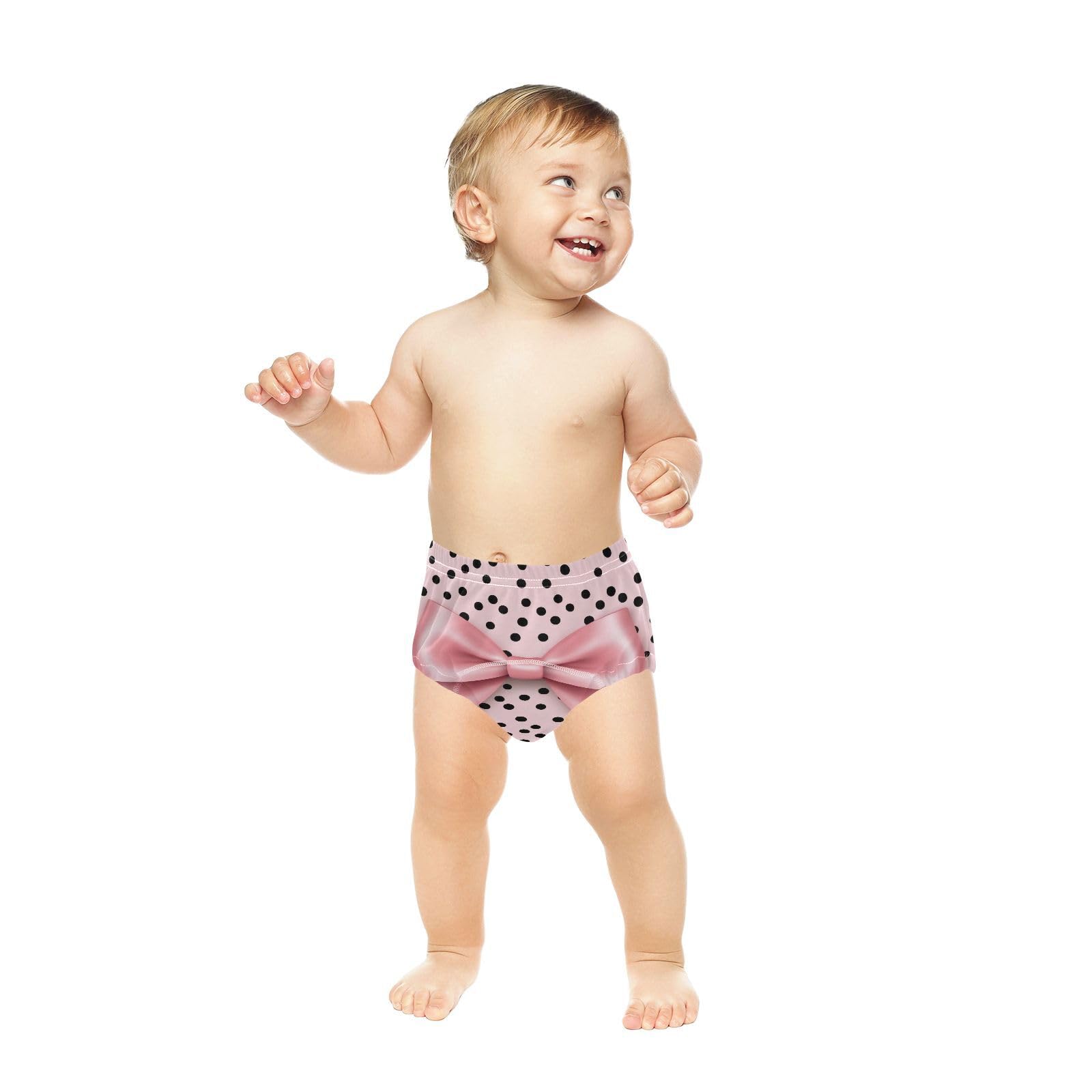 Coikll Pink Bow in Dots?2? Toddler Training Underwear Waterproof Baby Pee Pants -5T