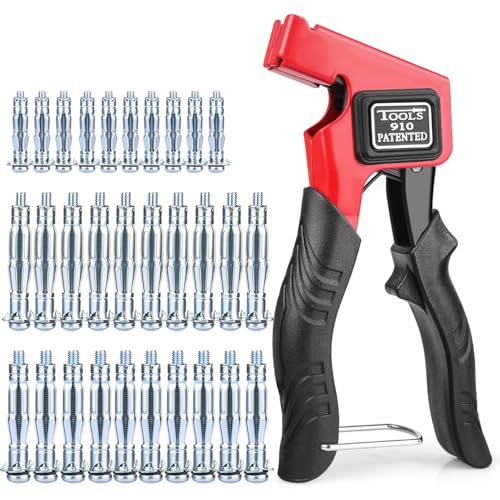 Cheville Molly avec Pince Fixations d'ancrage de mur creux & fixations murales creuses 30 pièces