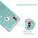 Lontect Compatible iPhone Xs Max Case Glitter Sparkle Bling Heavy Duty Hybrid Armor High Impact Shockproof Protective Cover Case for Apple iPhone Xs Max 2018 6.5 Display, Shiny Teal