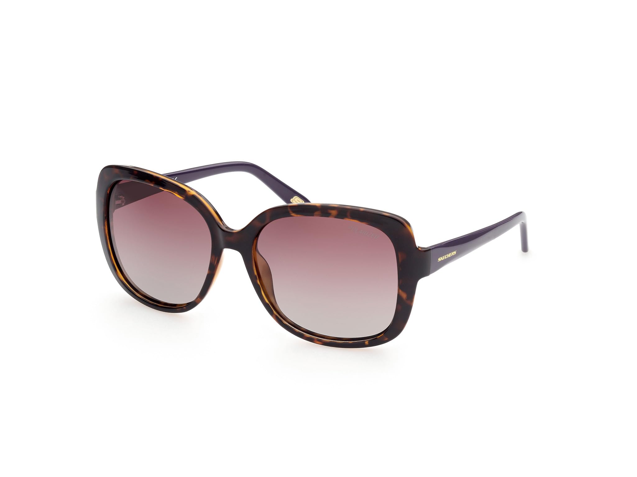 SKECHERS Damskie okulary przeciwsłoneczne SE6126, Dark Havana, 58, Ciemna Hawana
