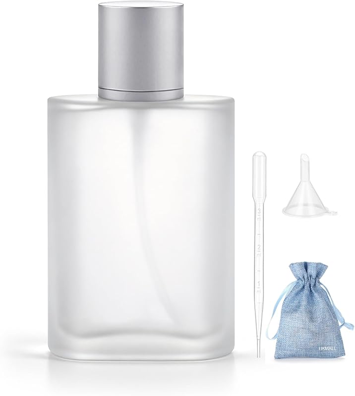 Frasco spray recarregável de vidro fosco JJKMALL 100 mL com acessórios
