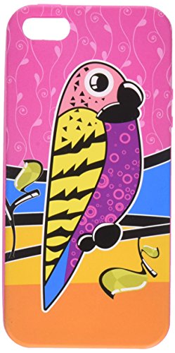 MyBat Tropical Parrot Skin Cover for Apple iPhone 5S/5 - Retail Packaging - Hot Pink
