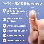 PatchRx Patches pour boutons Acide salicylique (120 unités), Patches pour boutons à l'acide salicylique - Patch pour boutons et autocollants pour boutons - Points pour boutons