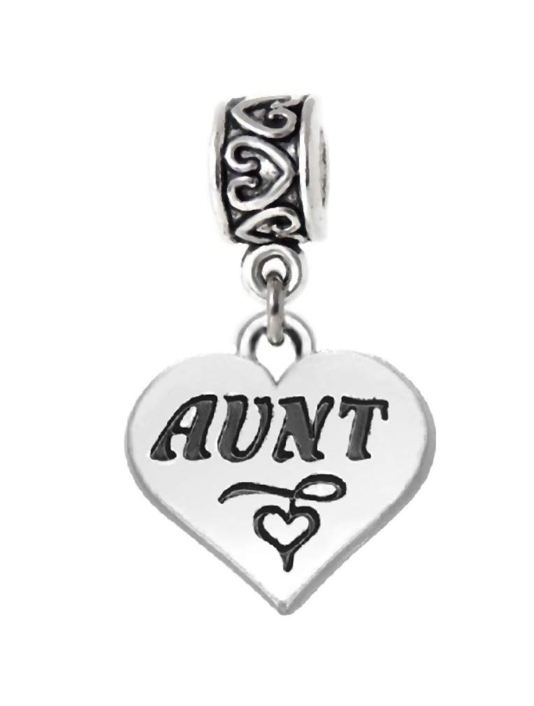 labenie Dangle Aunt Heart Charm Bead, Metal-picture-36