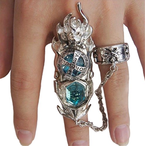 Nuoqi Anime Reborn Metal Finger Rotating Armor Vongola Cosplay Ring MJ50C