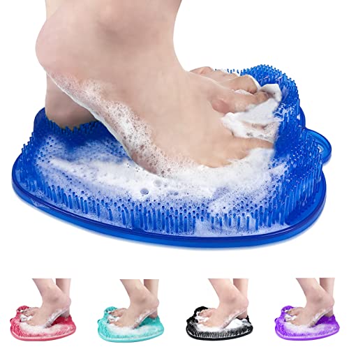 AXLOFO® Tapete esfoliante para pés de chuveiro, tapete massageado...