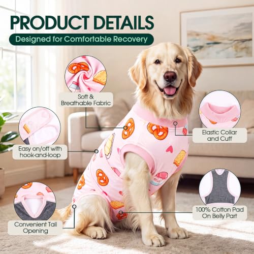 Image of Kuoser Recovery Suit for Dogs After Surgery, Female Dog Onesie for Surgery