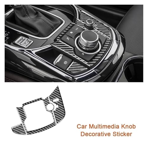Accesorios interiores de coche tipo panel de perilla de coche en carbono para CX-9 2
