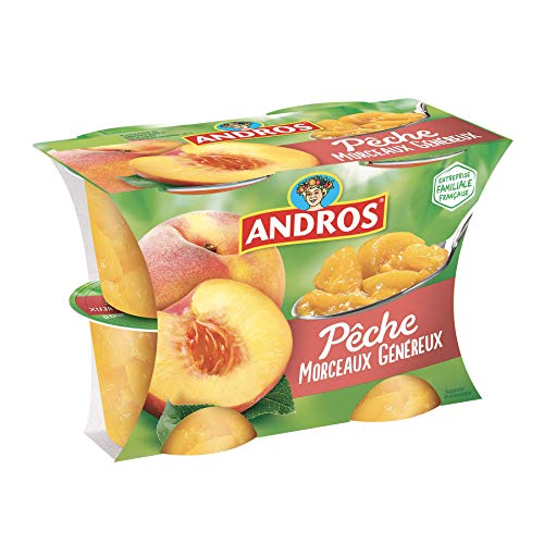 Andros Dessert fruitier Pêche Morceaux Généreux - Le...