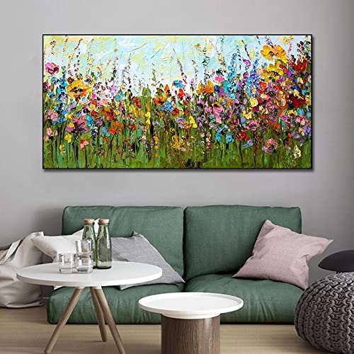Art photos pour salon moderne grand format fleurs florales 40x80 - 2