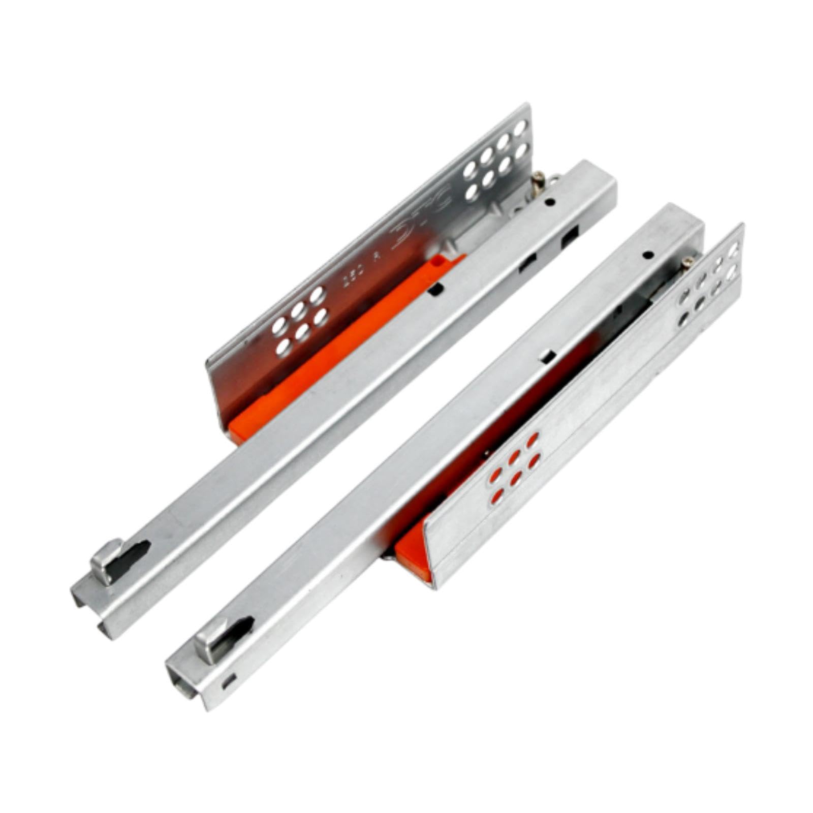 2 Piezas Rieles Correderas Cajón Apoyo Inferior Empuje para Abrir Cierre Suave Montaje Instalación Simple Recomendado para Muebles de Cocina Sa, Longitud 40cm