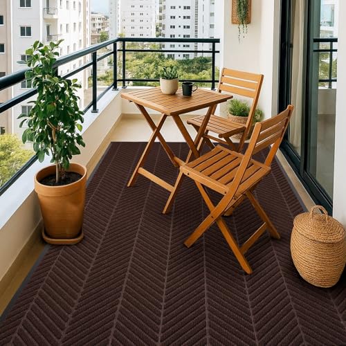 Front Door Mat Indoor Outdoor Entrance, 4' x 8' Heavy Duty Doormat Entryway by Mymeely - Used condition - US$73.72