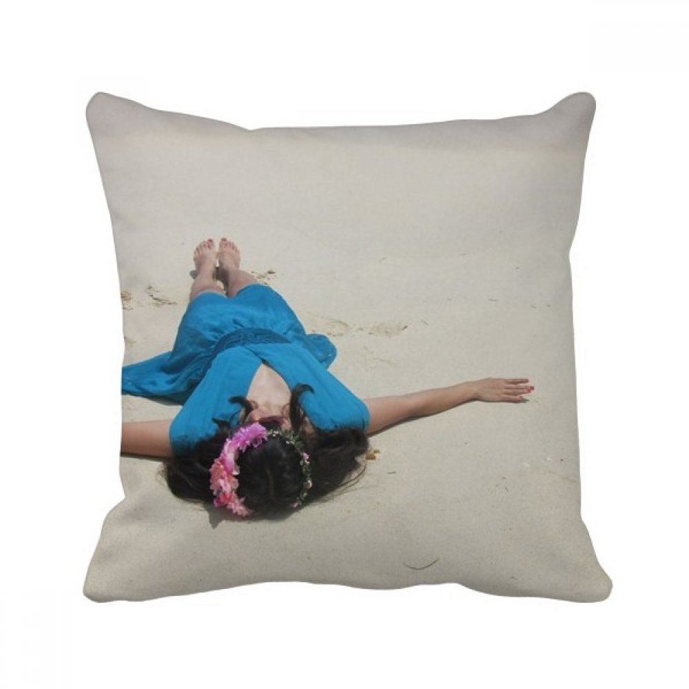 Oreiller carré Wave Beach multicolore 40x40 cm, une idée cadeau canapé