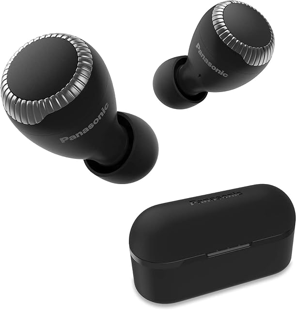 Panasonic RZ-S300WE-K True Wireless Headphones with Alexa Built in and IPX4 Water Resistance - Black