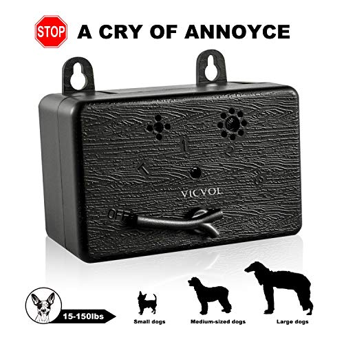 Vicvol Dog Mini Bark Control Device, Outdoor Anti Barking Ultrasonic Dog Bark Control Sonic Bark Deterrents Silencer Stop Barking Bark Stop Repeller