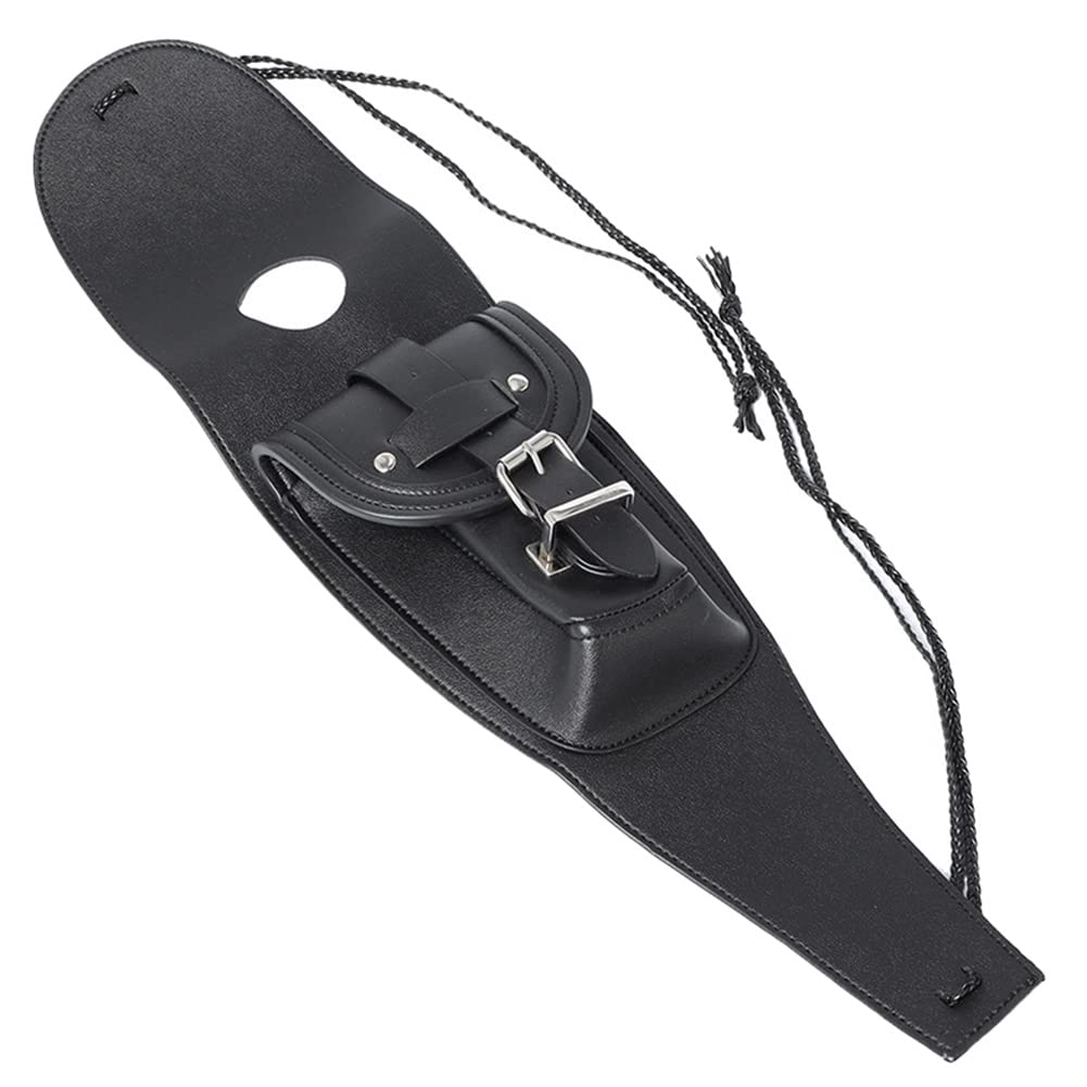 Cnswee6 Motorcycle PU Leather Fuel Tank Bag, Gas Tank Bag, Dash Console Center Pouch Black Bag for Harley Iron 883 XL883N 2014-2015, Forty Eight XL1200X 2013-2014