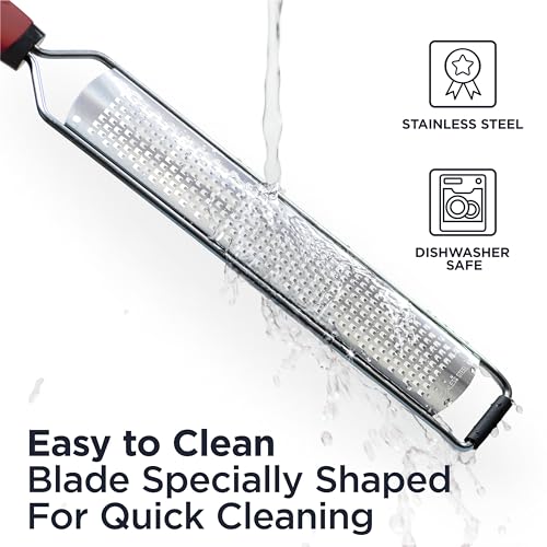 Deiss-PRO-Citrus-Zester-Manual-Cheese-Grater-Parmesan-Lemon-Ginger-Garlic-Nutmeg-Chocolate-Sharp-Stainless-Steel-Blade-Dishwasher-Safe