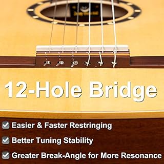 Ortega Guitars Family Series Pro Guitare classique 4/4 pour gaucher – Électro-acoustique – Épicéa et acajou naturel – Housse incluse (RCE141NT-L) - Les Beatles, Paul McCartney, John Lennon, RIngo Starr, George Harrison Ortega Guitars Family Series Pro Guitare classique 4/4 pour gaucher - Électro-acoustique - Épicéa et acajou naturel - Housse incluse (RCE141NT-L) – Image 5