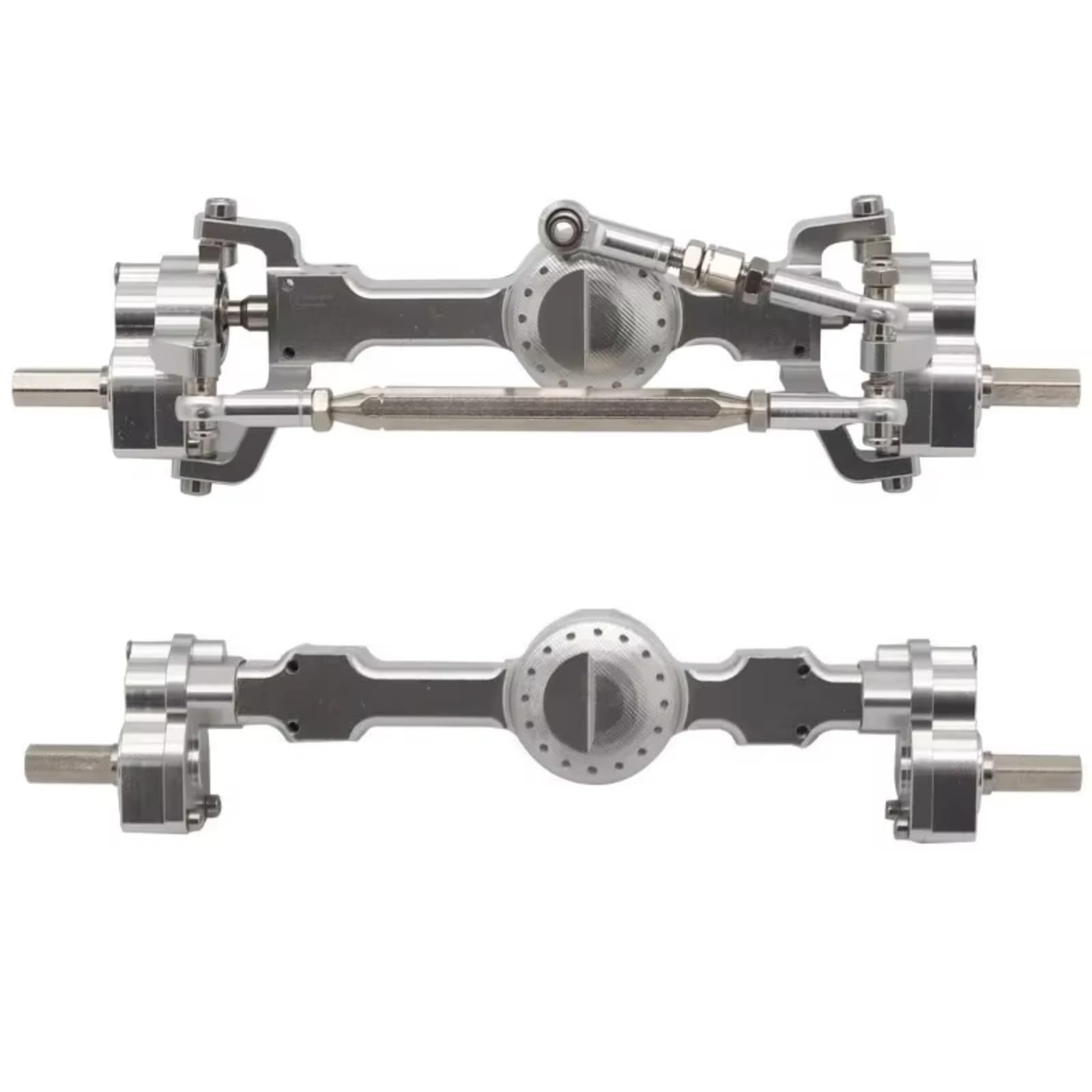 Set Anteriori Posteriori RC Per MN Per Mn99S MND90 D91 Per MN78 Per MN168 1/12 RC Car Upgrade Parts Set Di Assali A Portale Anteriori E Posteriori In Metallo CNC