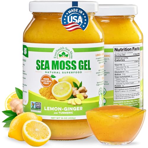 EverSmith Organics Wildcrafted Irish Sea Moss Gel (Lemon Ginger)