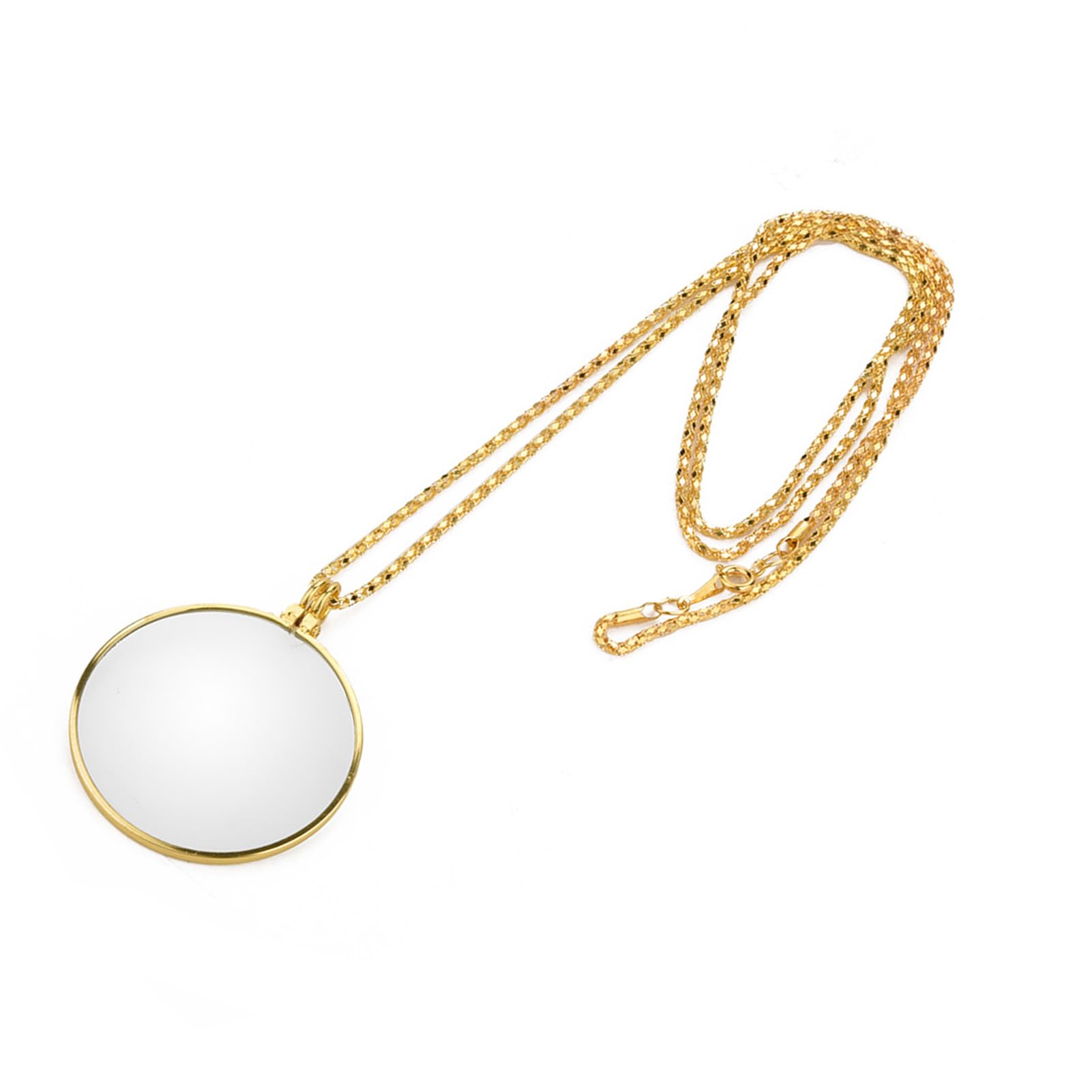 5x vergrootglas ketting, vergrootglas monocle kettingen, vergrootglas