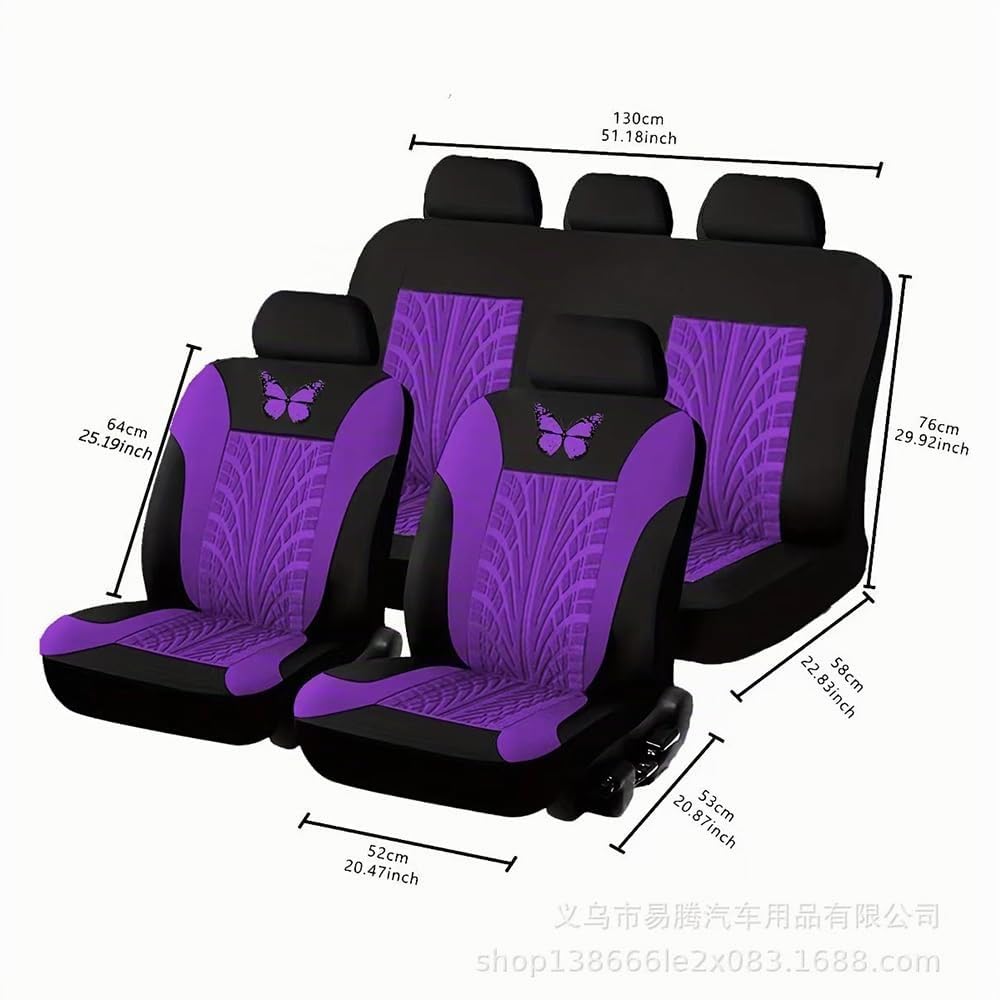 VELOMY Housses de siège Voiture pour Dacia Duster 2018-2023 2024. Ensemble Complet de Housses de siège Avant et arrière, antidérapantes et Respirantes,C