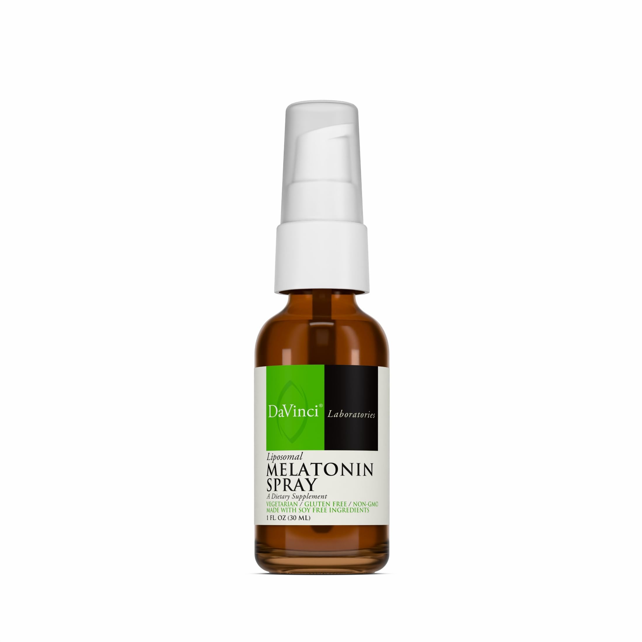 DAVINCI Labs Liposomal Melatonin Spray - Sleep Support Supplement - Bedtime Spray with 3mg Melatonin Per Serving - Fast-Acting Formula - Supports Restful Sleep - 30 mL