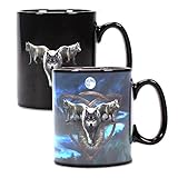 anne stokes 3d posters Kostenloser Versand Anne Stokes Wolf Trio Wärmewechselbecher