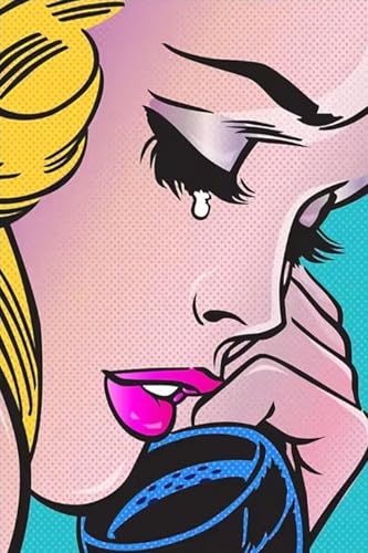XZSFD NBGEA Póster de Roy Lichtenstein Modern Comics Cuadro de lienzo《Girl on Call》De Roy Lichtenstein Colección de Grabados para Decoración del Hogar 40x60cm Sin enmarcar