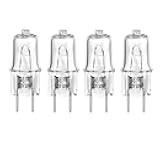 Appliance Light Bulb for GE Microwave Oven- Halogen Light Bulb Fits for GE Over The Stove Range Microwave Hood,G8/50W/120V,Night Light/Stove Light Bulb,Replaces WB08X10051 WB08X10057,4-Pack