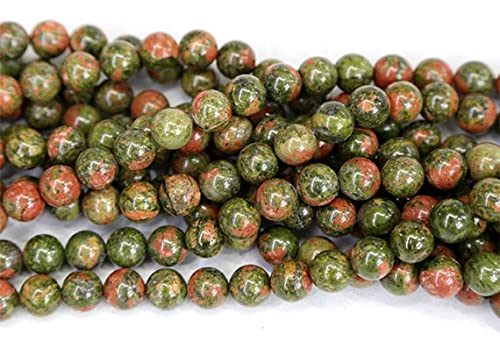 Perles de jaspe unakite véritable 12mm de qualité supérieure pour joaillerie LKBEADS