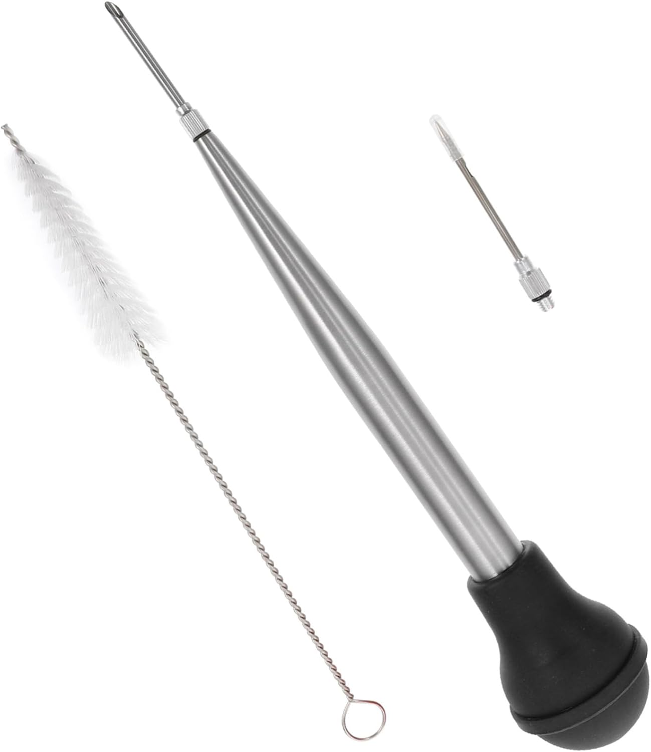 1set Turkey Baster Needle Reusable Marinade Injector Tool for Meat Seasoning Food-grade Pump for Basting Turkey