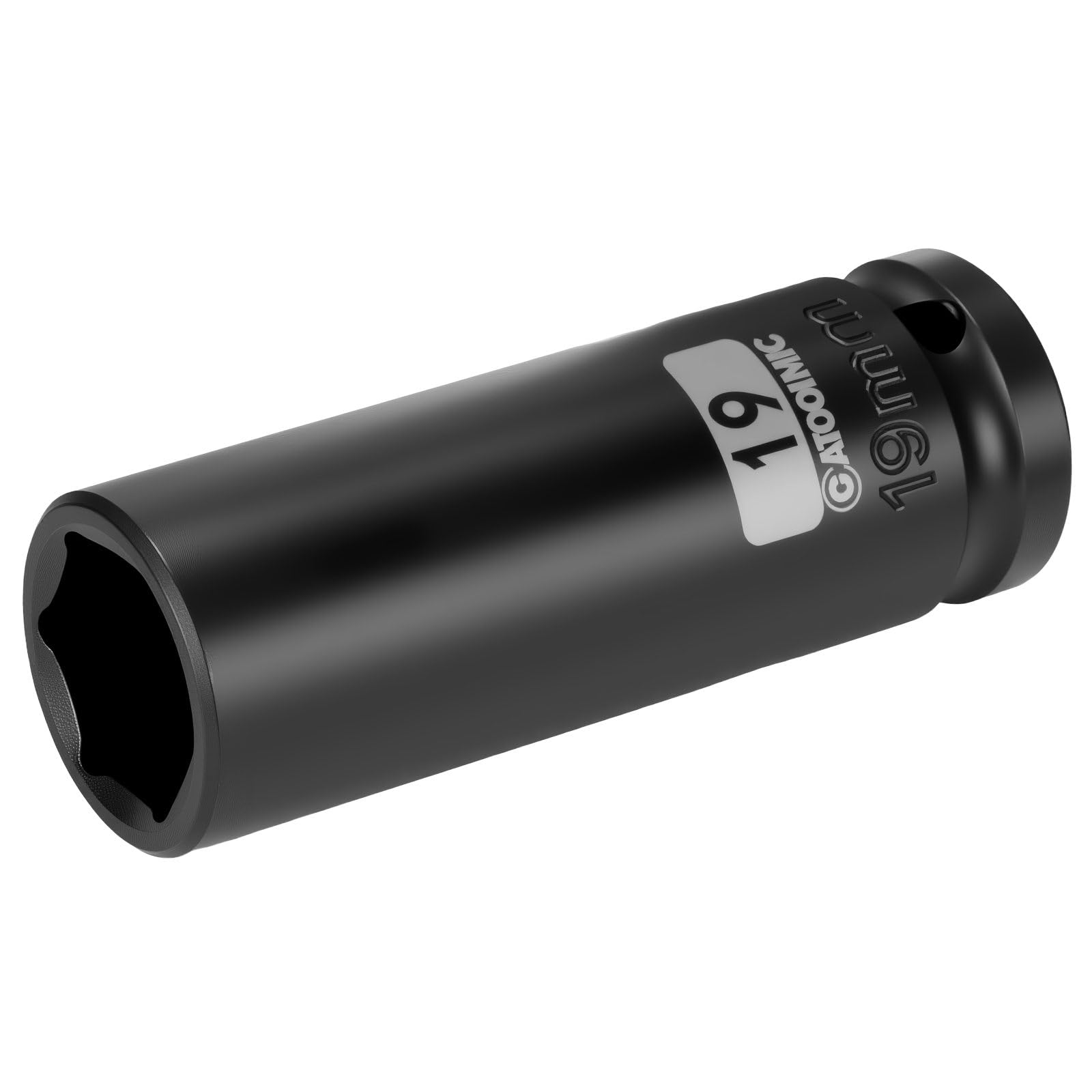 1/2 Inch Drive x 19mm Deep 6PT CR-MO Impact Socket for Removing Axle nut