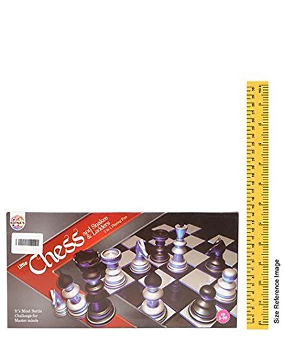 Image of RATNA'S Classic Strategy Game Little Chess with Snakes and Ladders to Develop Building and Concentration of Kids (Multicolour)
