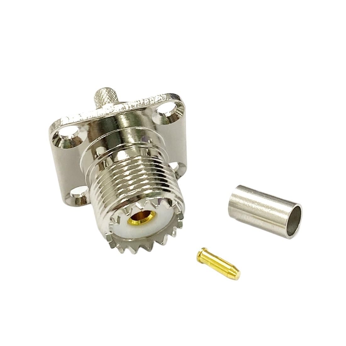Bcomfy Men's Type7 1Pc Uhf Pl259 So239 Fe Jack Rf Coax Connector For Rg316 Rg174 Rg58 Cable Welding Terminal New(Type7)