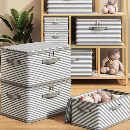 Stackable Waterproof Storage Box - 54L Ideal for Organizing Clothes, Perfect for Desk, Under Bed, or Closet Use - Durable and Versatile Storage Solution