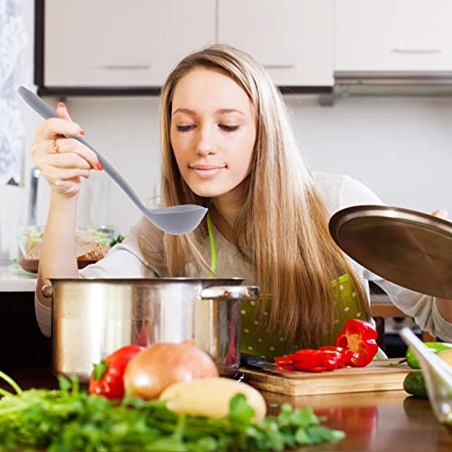 Vxyw SOUP LADLE Spoon For Cooking, Silicone Ladle, Ladle Spoon With Comfortable Grip, Seamless Rubber Spoon, Non Stick To Avoid Scratching Kitchen Utensils thumb #6